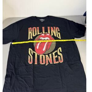 Rolling Stones Graphic Tee Black Tongue Logo Band Shirt 2XL NWOT